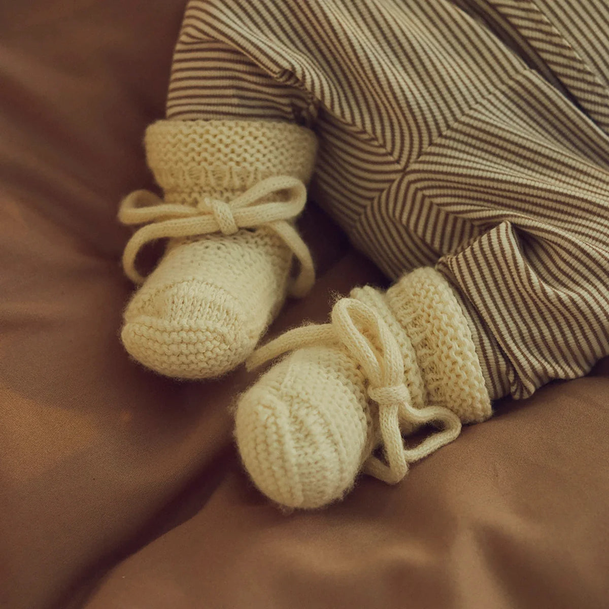 Wool knit Buciki niemowlęce