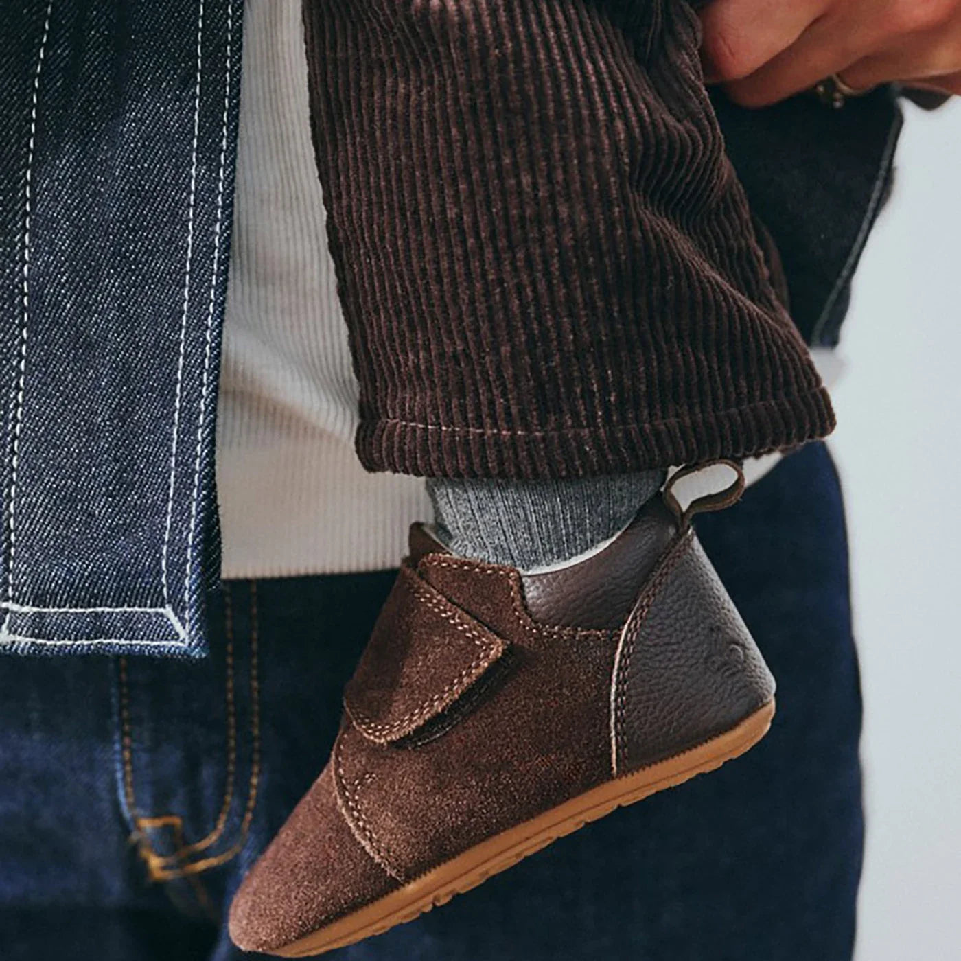 Teddy dark brown Kapcie