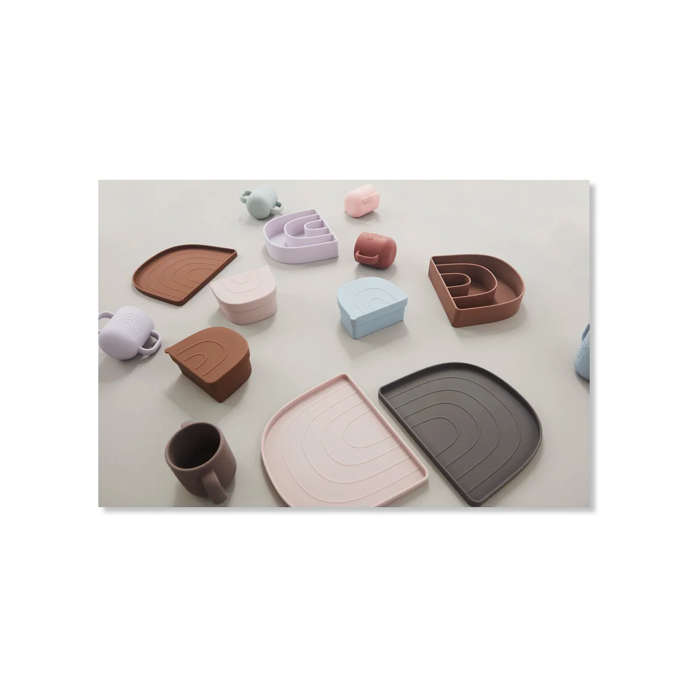 Rainbow zastawa stołowa dla dzieci