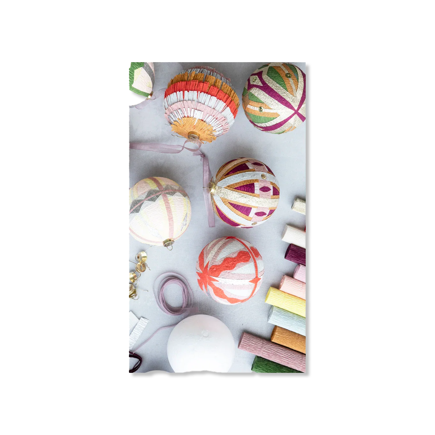 Crepe julekugle kit boże Narodzenie