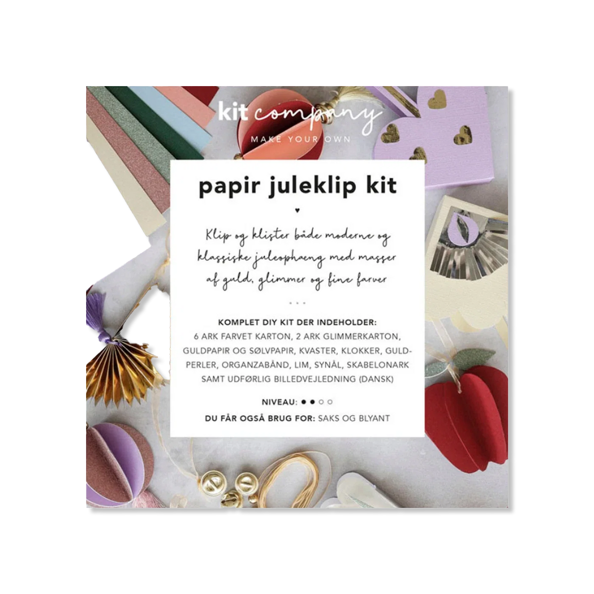 Papir juleklip kit Boże narodzenie