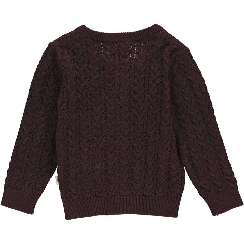 Knit cable kardigan