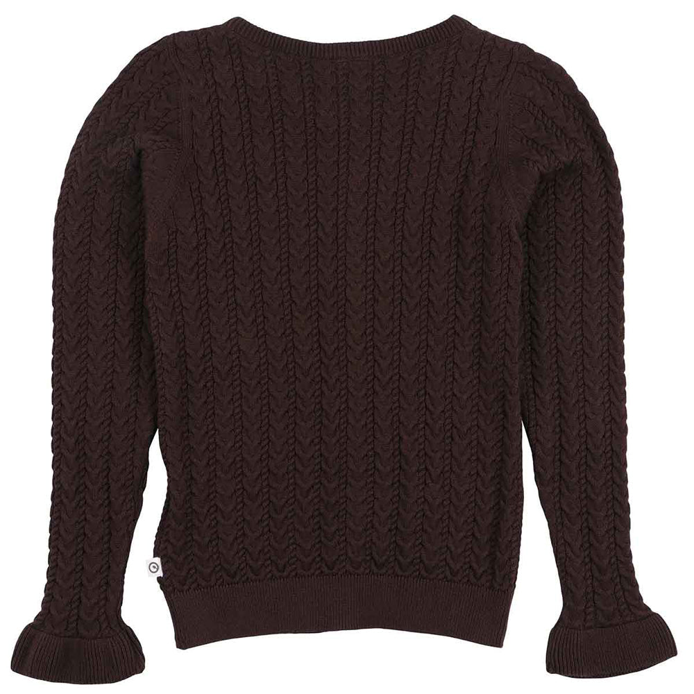 Knit frill kardigan