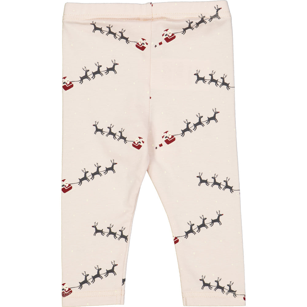 Santa Świąteczne legginsy