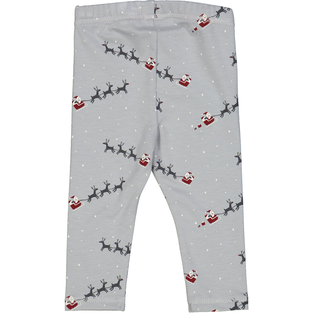 Santa Świąteczne legginsy