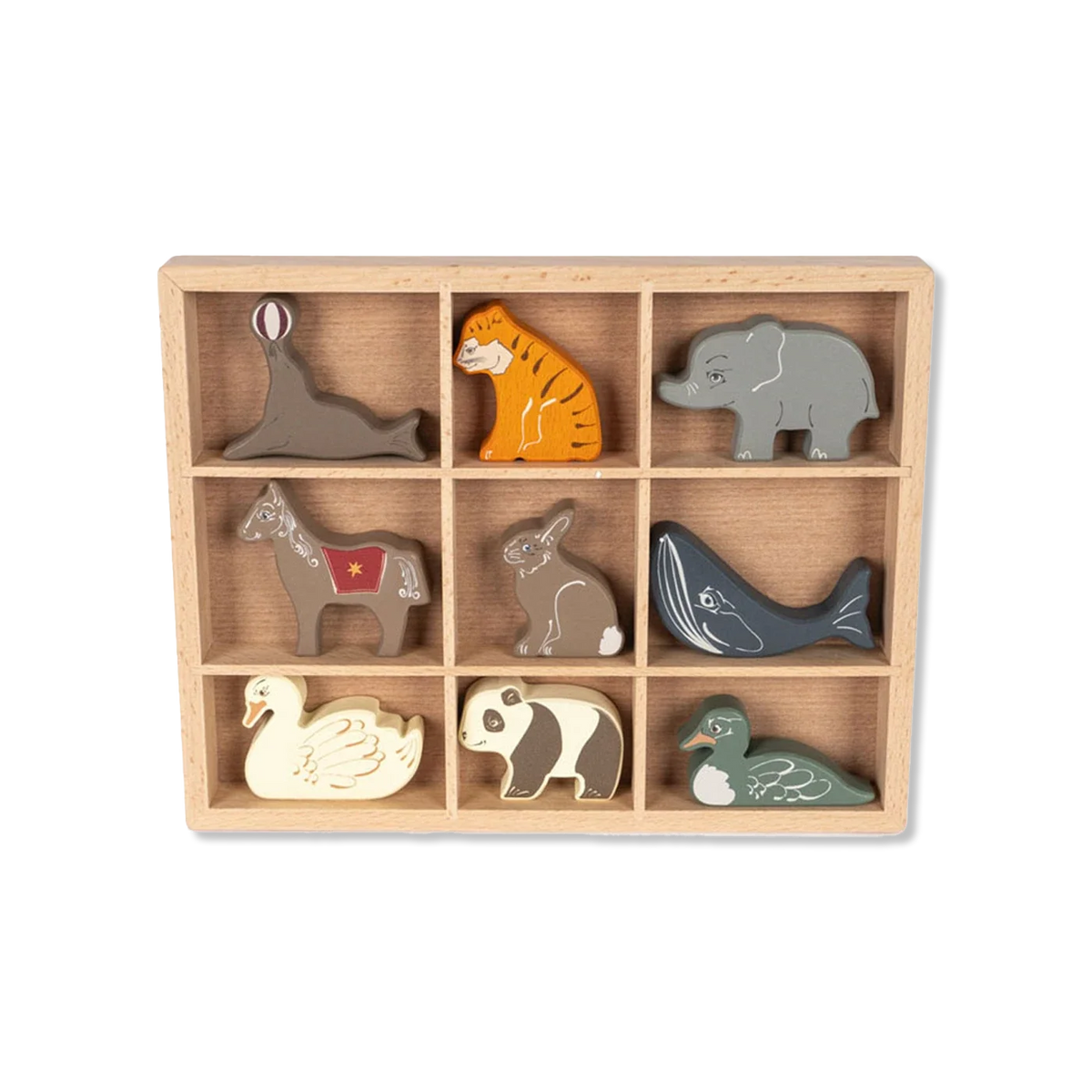 WOODEN MINI ANIMALS drewniane zabawki