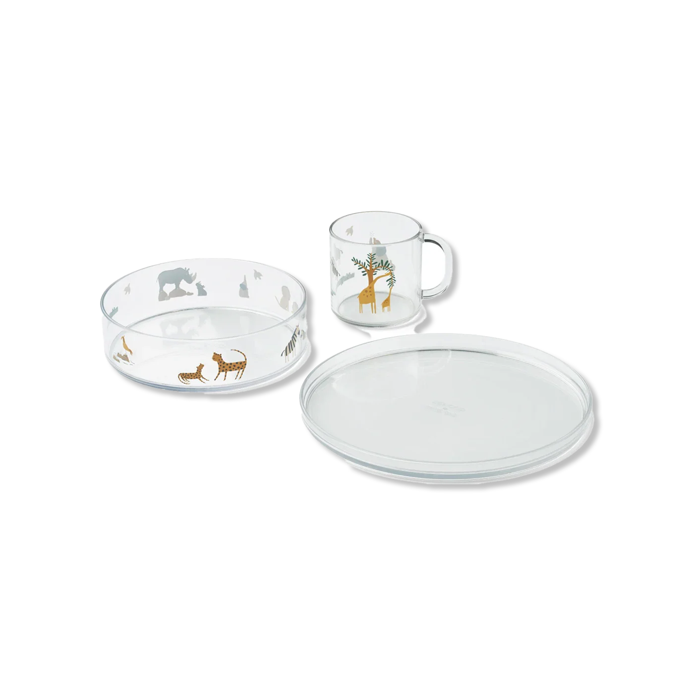 Siva zastawa stołowa dla dzieci