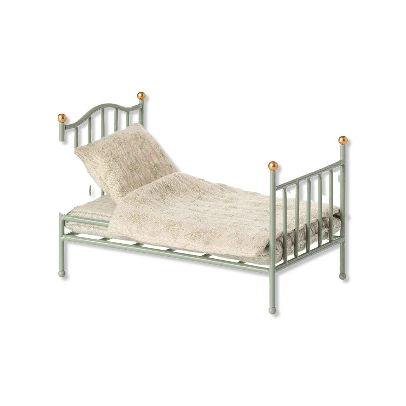 Vintage single bed lalki i akcesoria