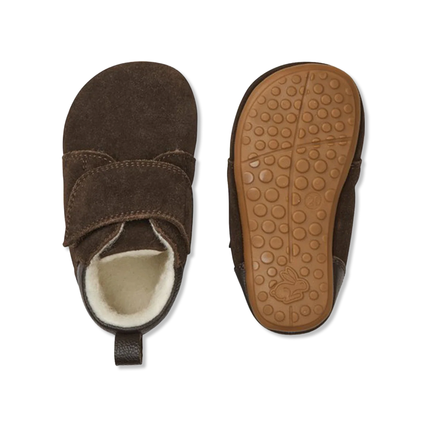 Teddy dark brown Kapcie