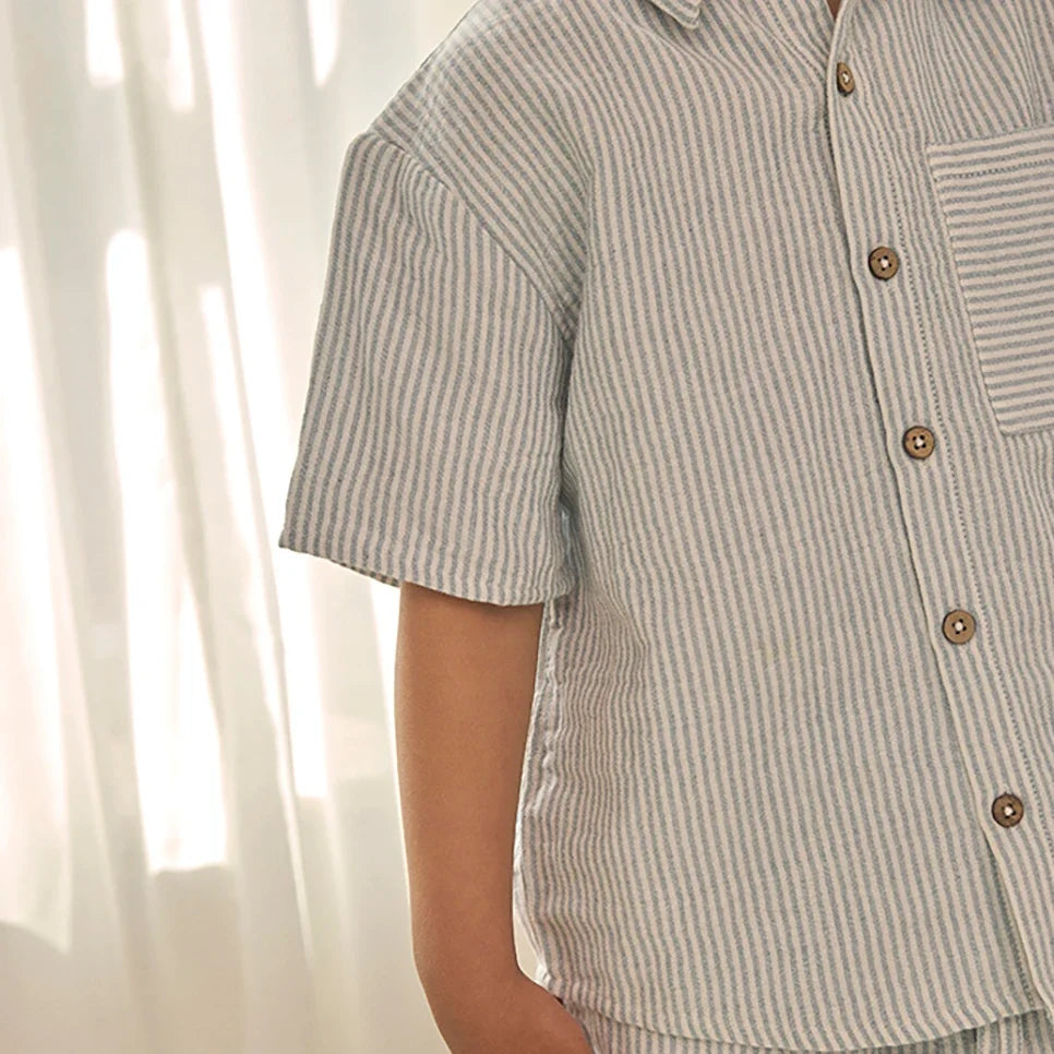 Shirt SS Muslin Stripe koszula