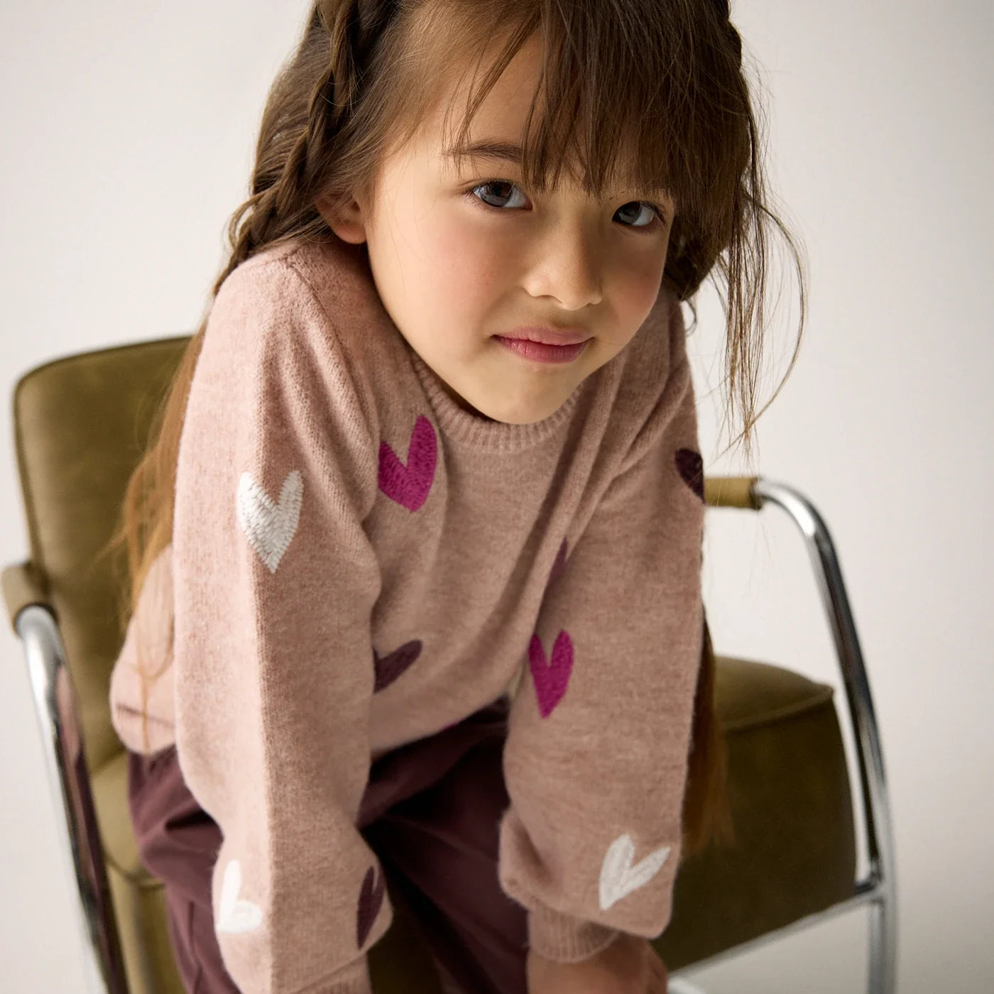 Pullover knit Sweter dzianinowy
