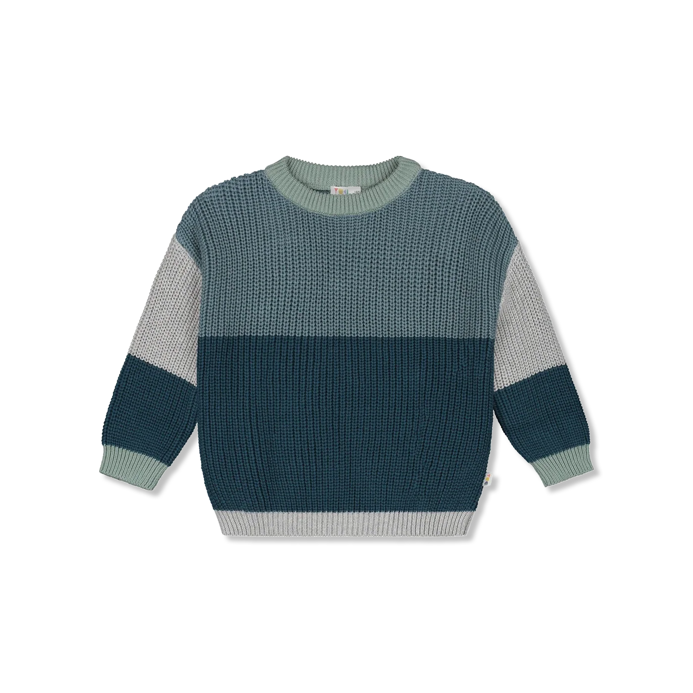 Color block sweater Sweter dzianinowy