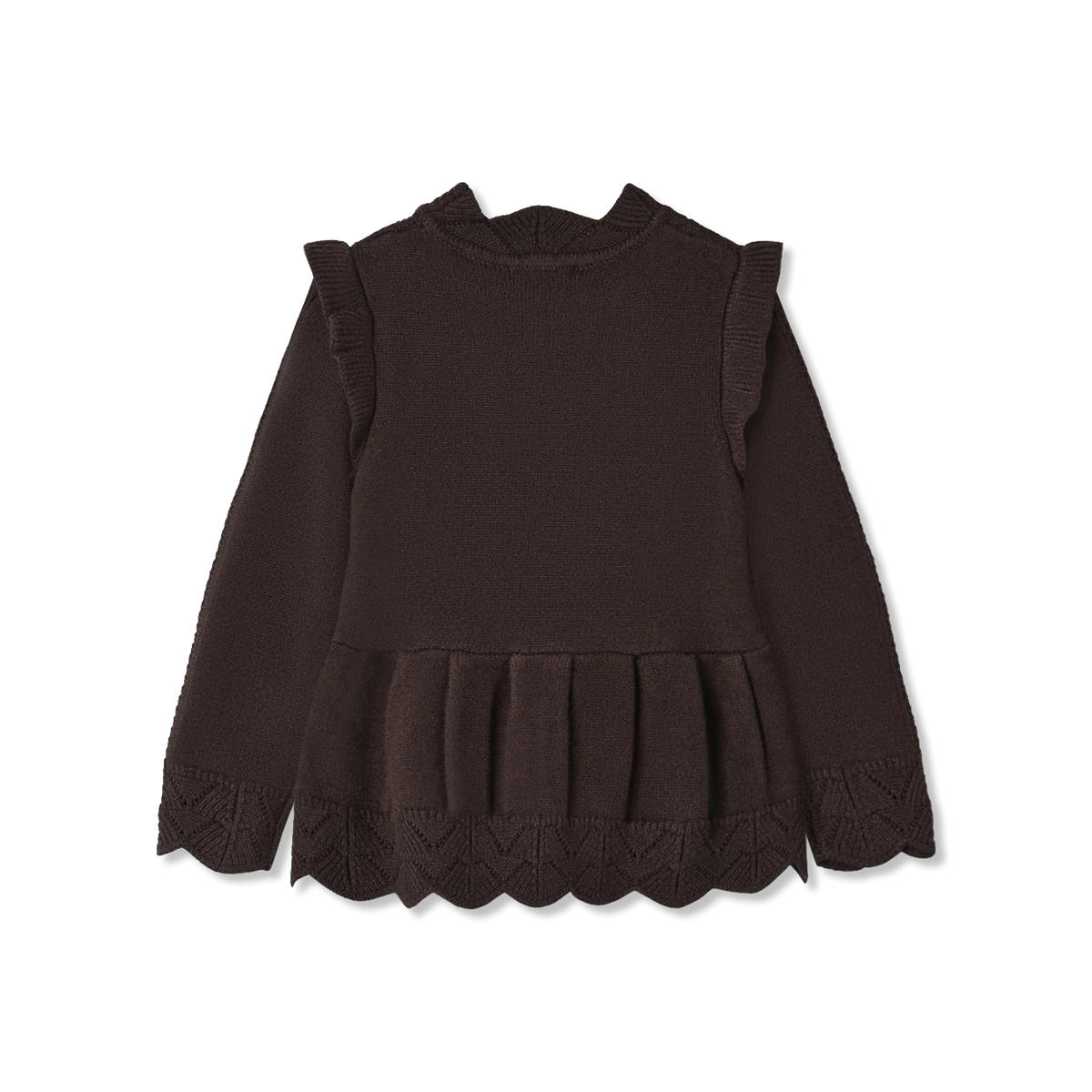 Alilly peplum Sweter dzianinowy
