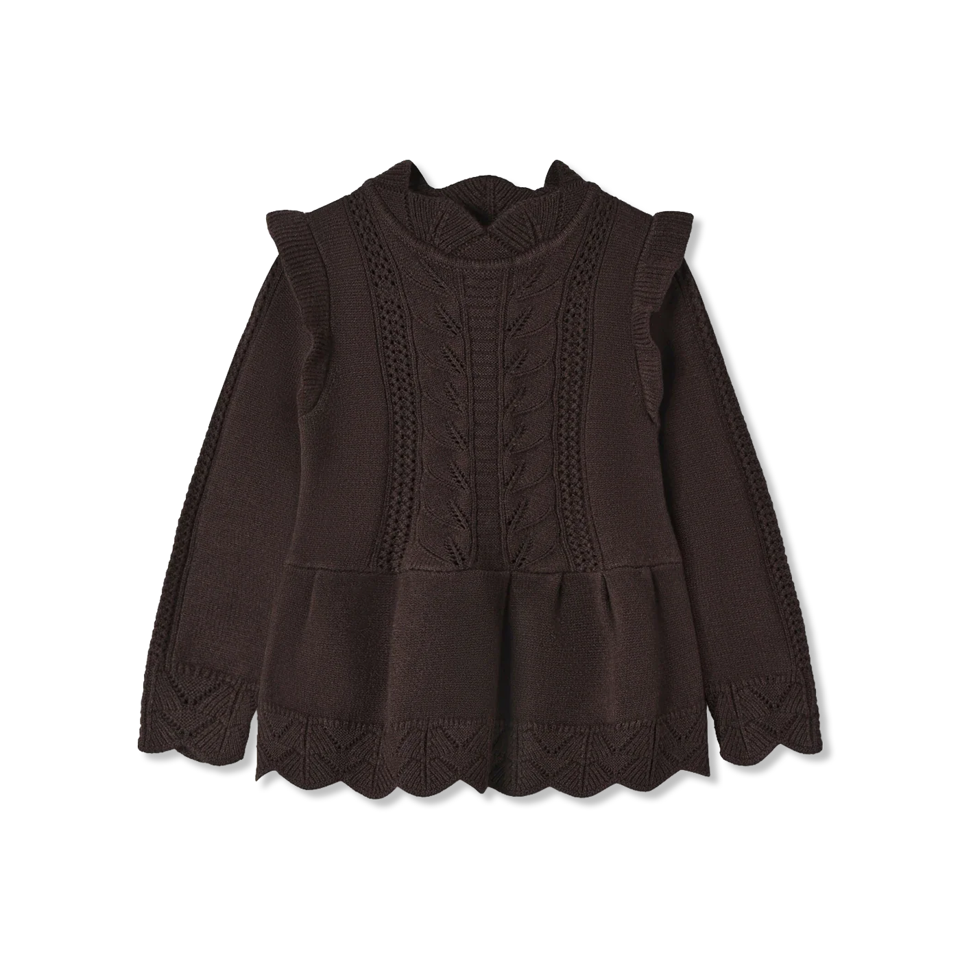 Alilly peplum Sweter dzianinowy