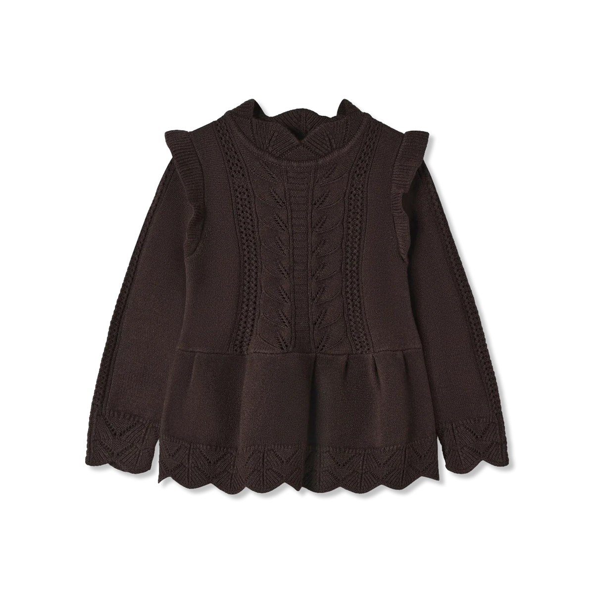 Alilly peplum Sweter dzianinowy