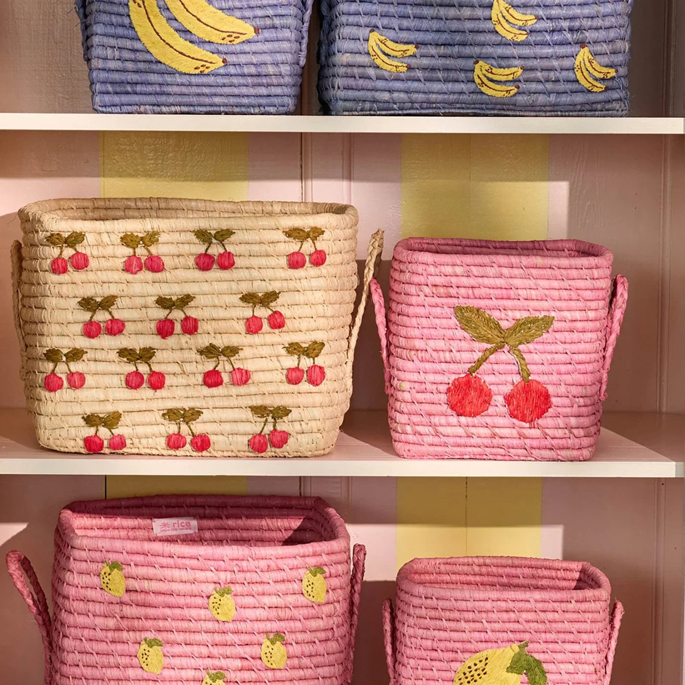 Raffia square Kosz