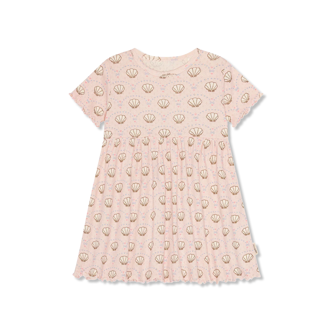 Pointelle bow Sukienka