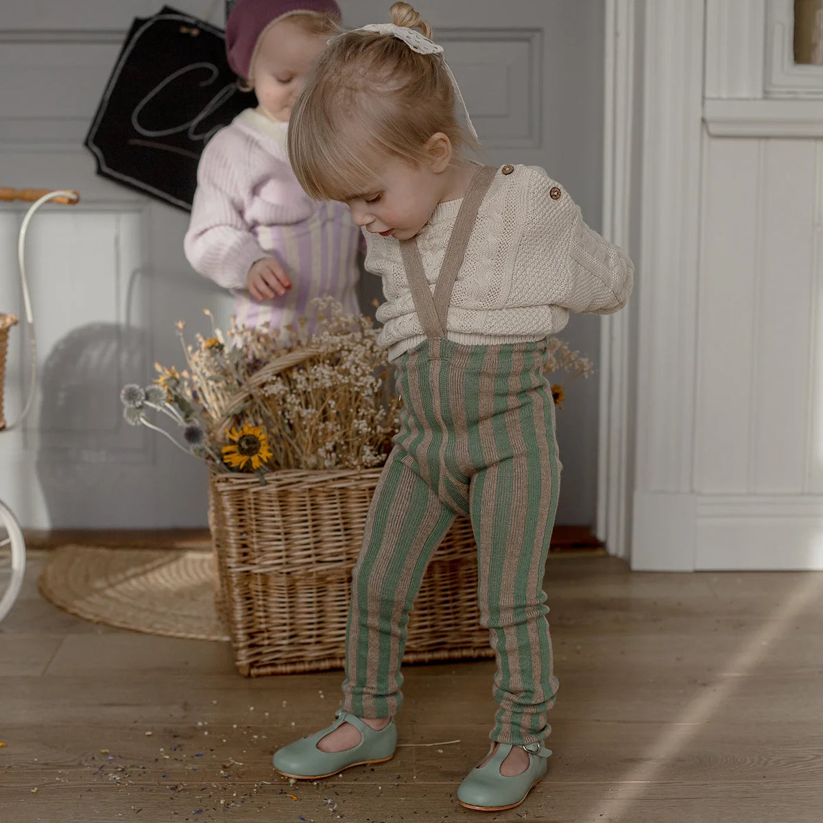 Footless cotton tights Legginsy