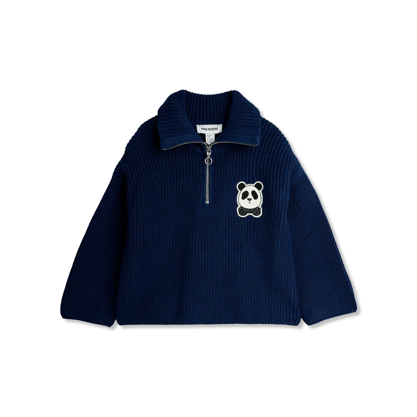 Panda patch sweter rozsuwany
