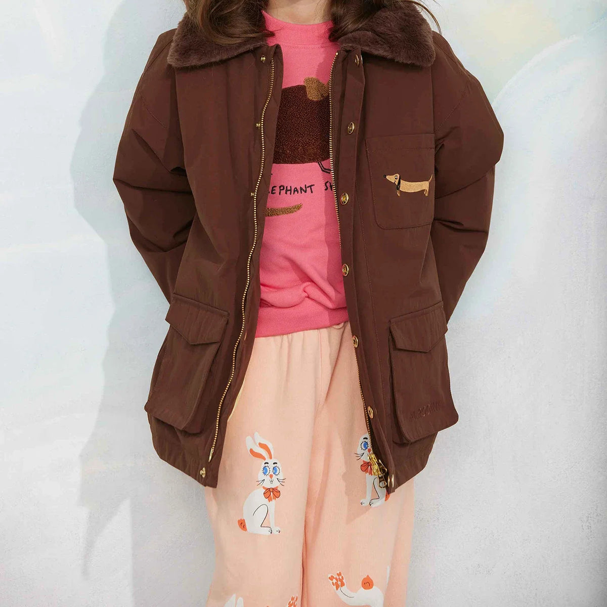 Padded nylon parka Kurtka zimowa