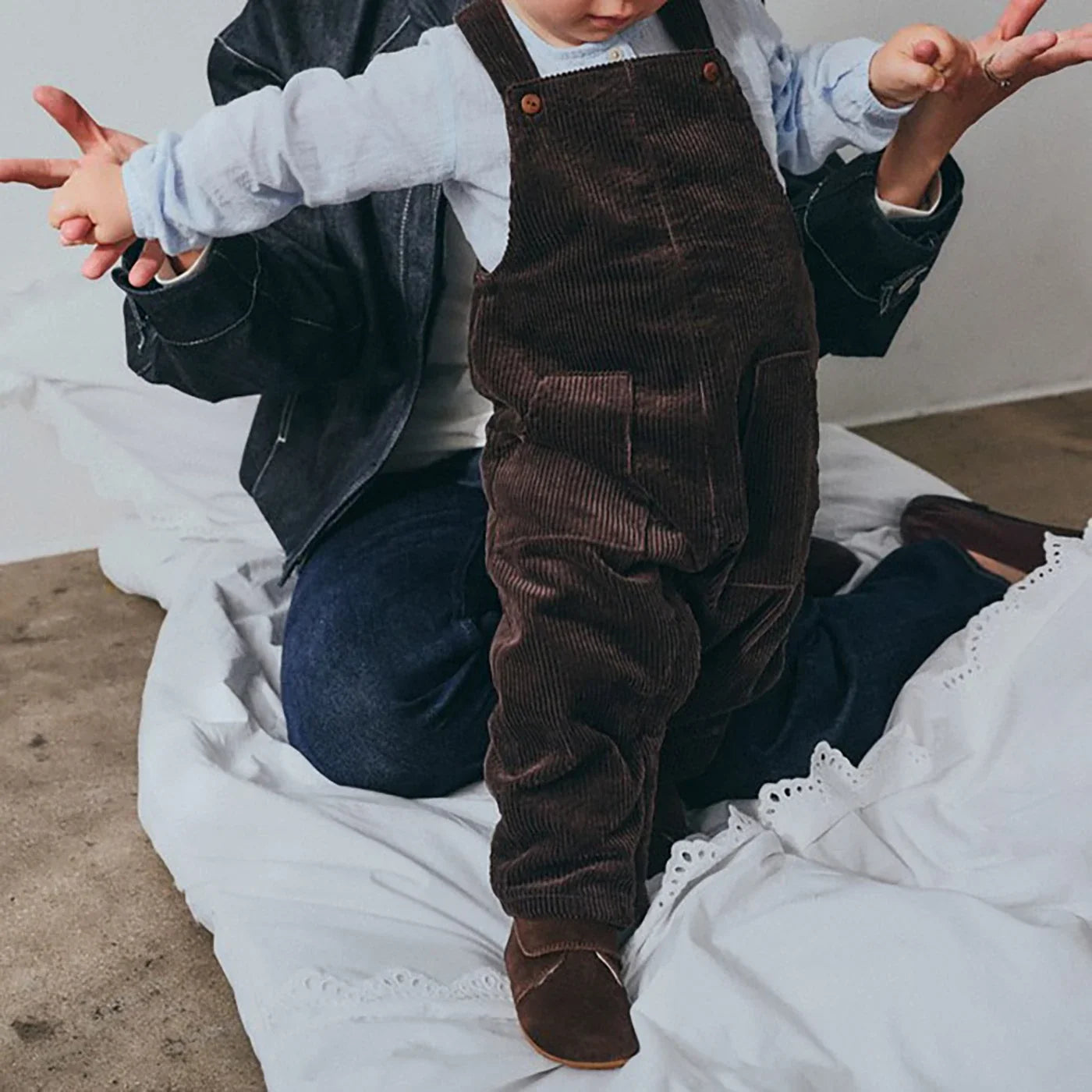 Teddy dark brown Kapcie