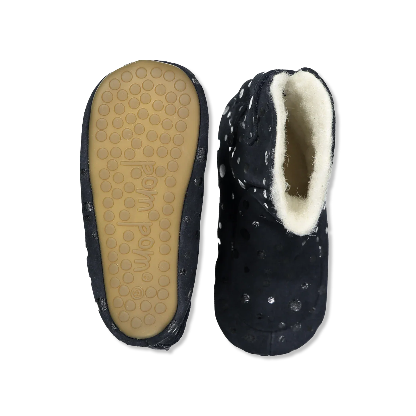 Beginners Wool Velcro Booty kapcie