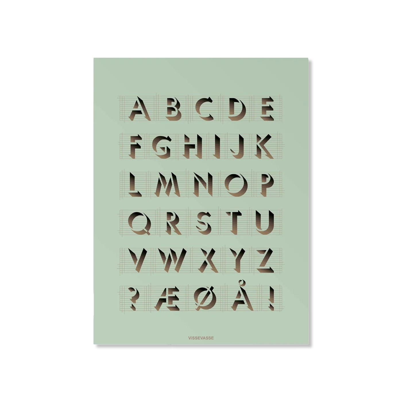 ABC Mint dekoracja ścienna