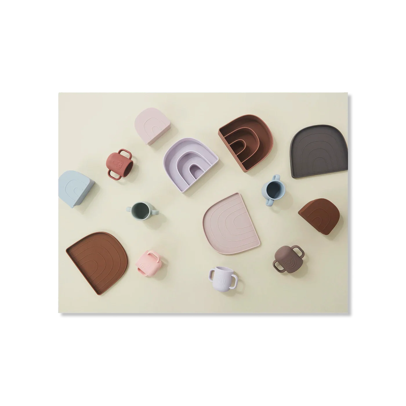 Rainbow zastawa stołowa dla dzieci