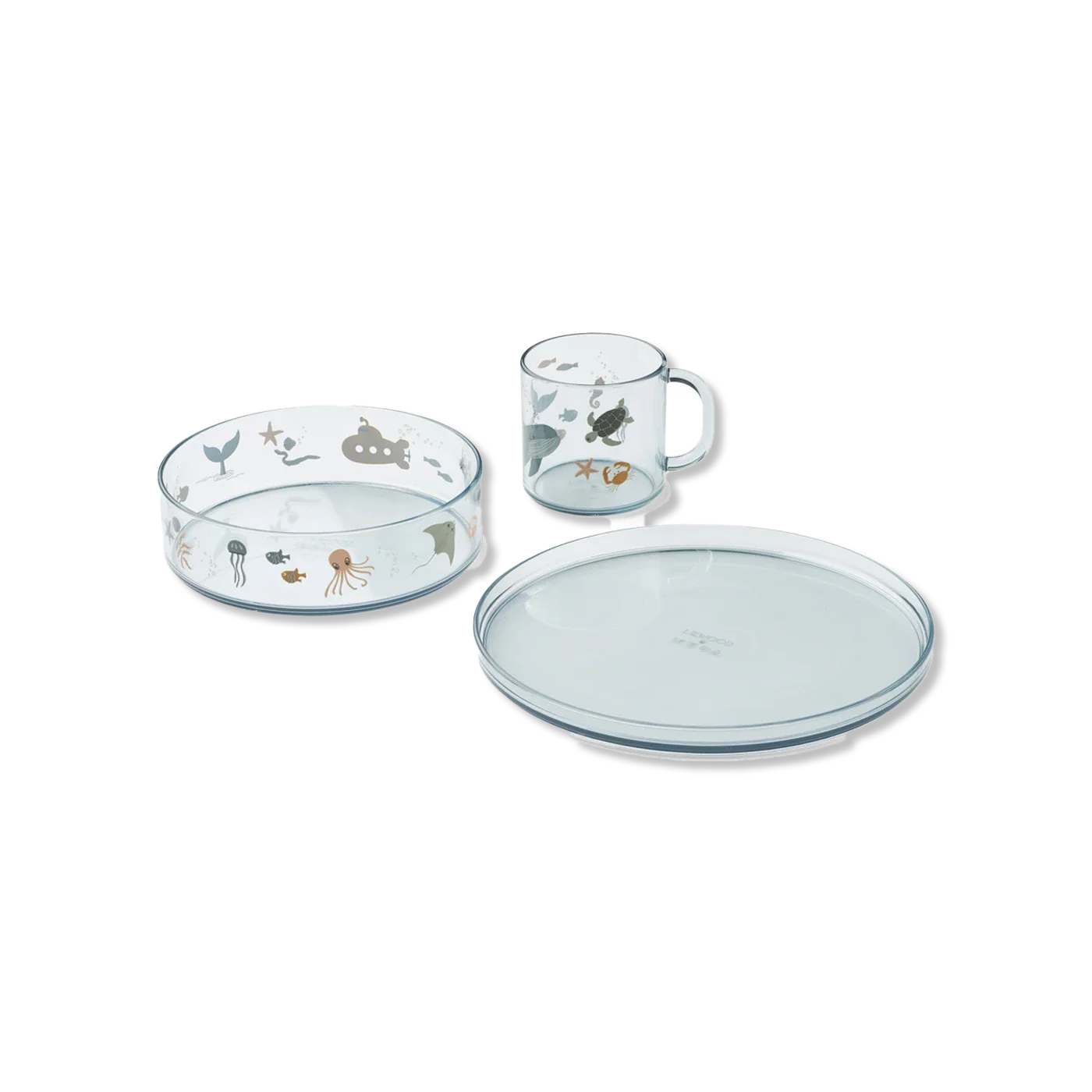 Siva zastawa stołowa dla dzieci