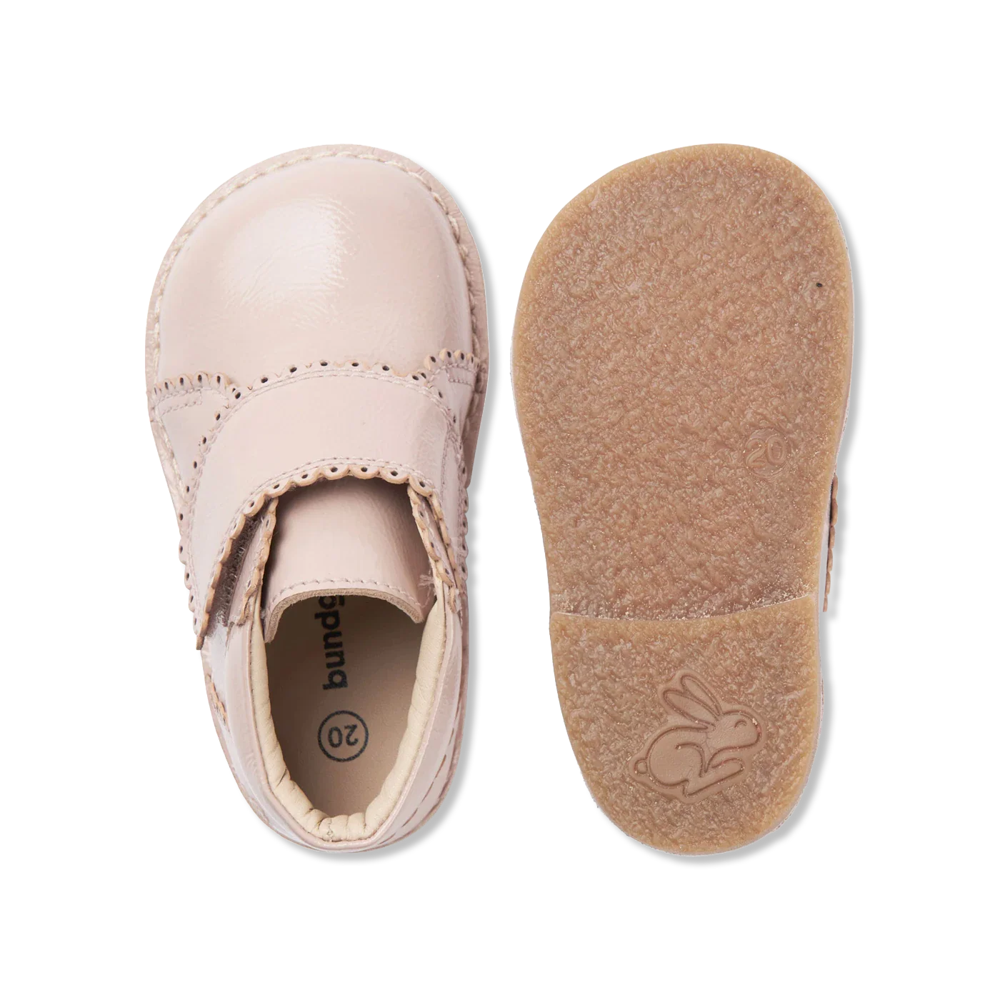 Sage scallop old rose Buty