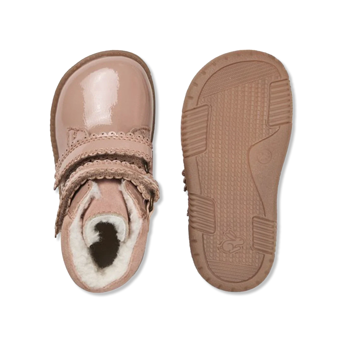 Rabbit scallop dusty rose Buty zimowe