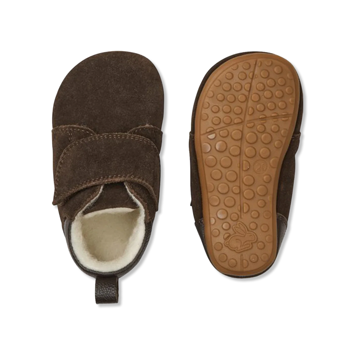 Teddy dark brown Kapcie
