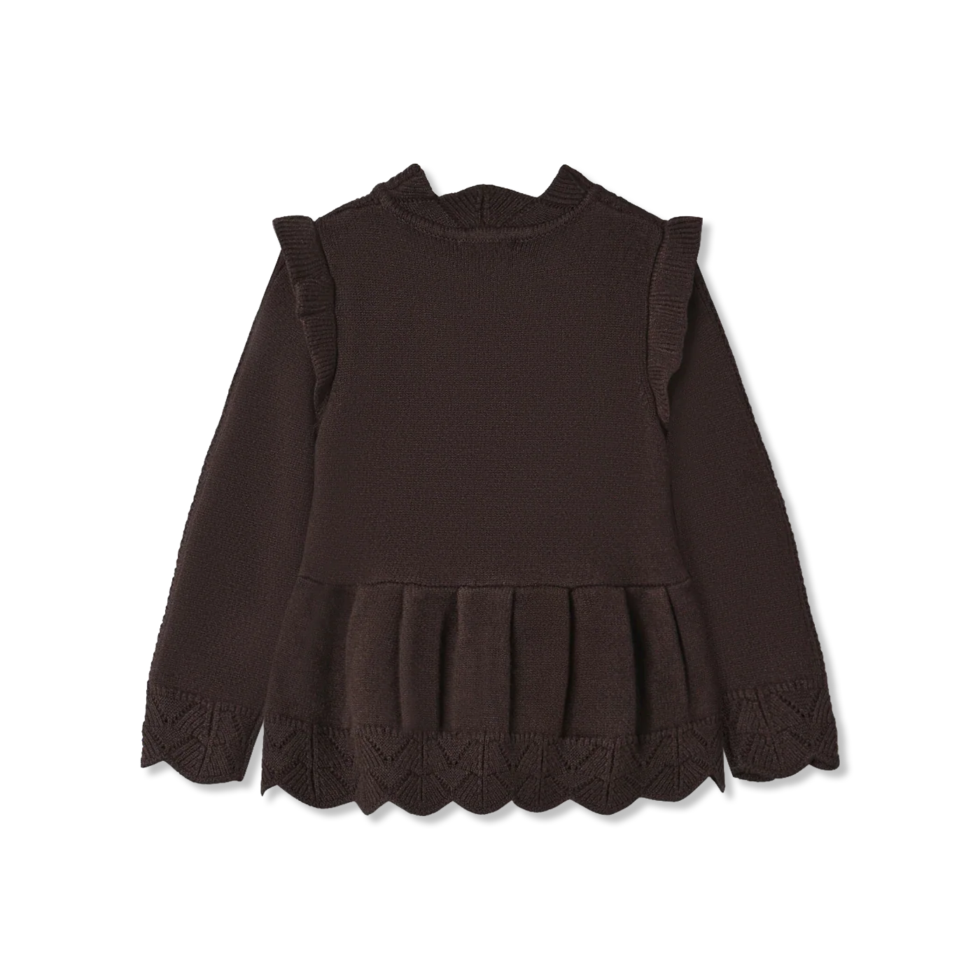 Alilly peplum Sweter dzianinowy