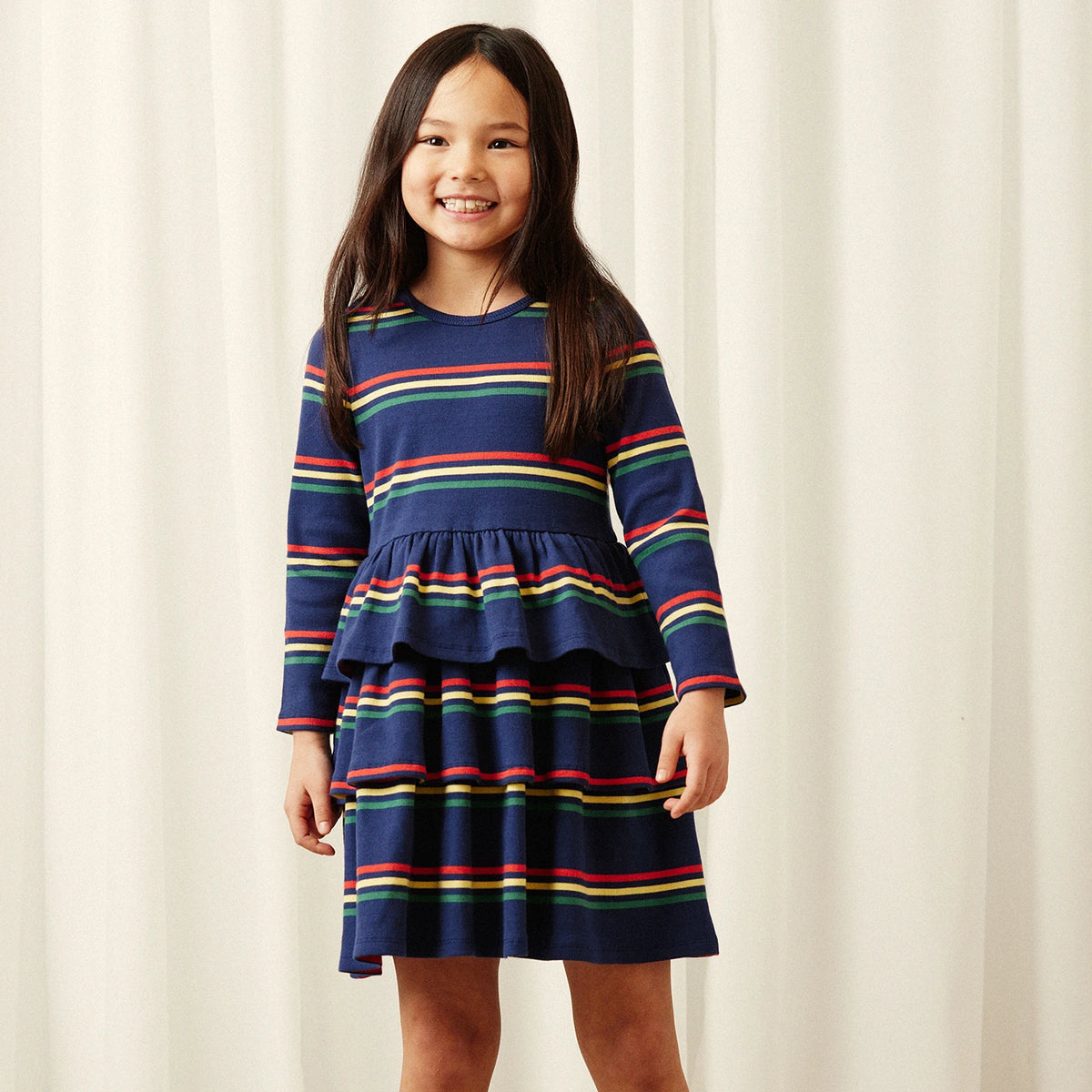 Multi color stripe Sukienka