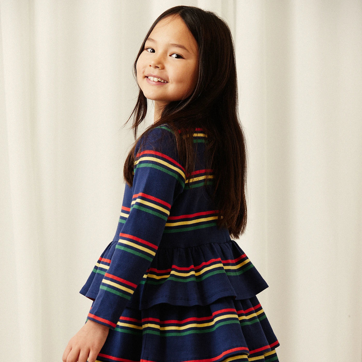 Multi color stripe Sukienka