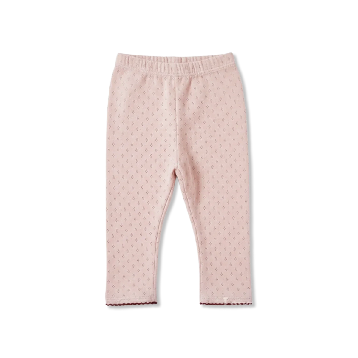 Pointelle blush Legginsy