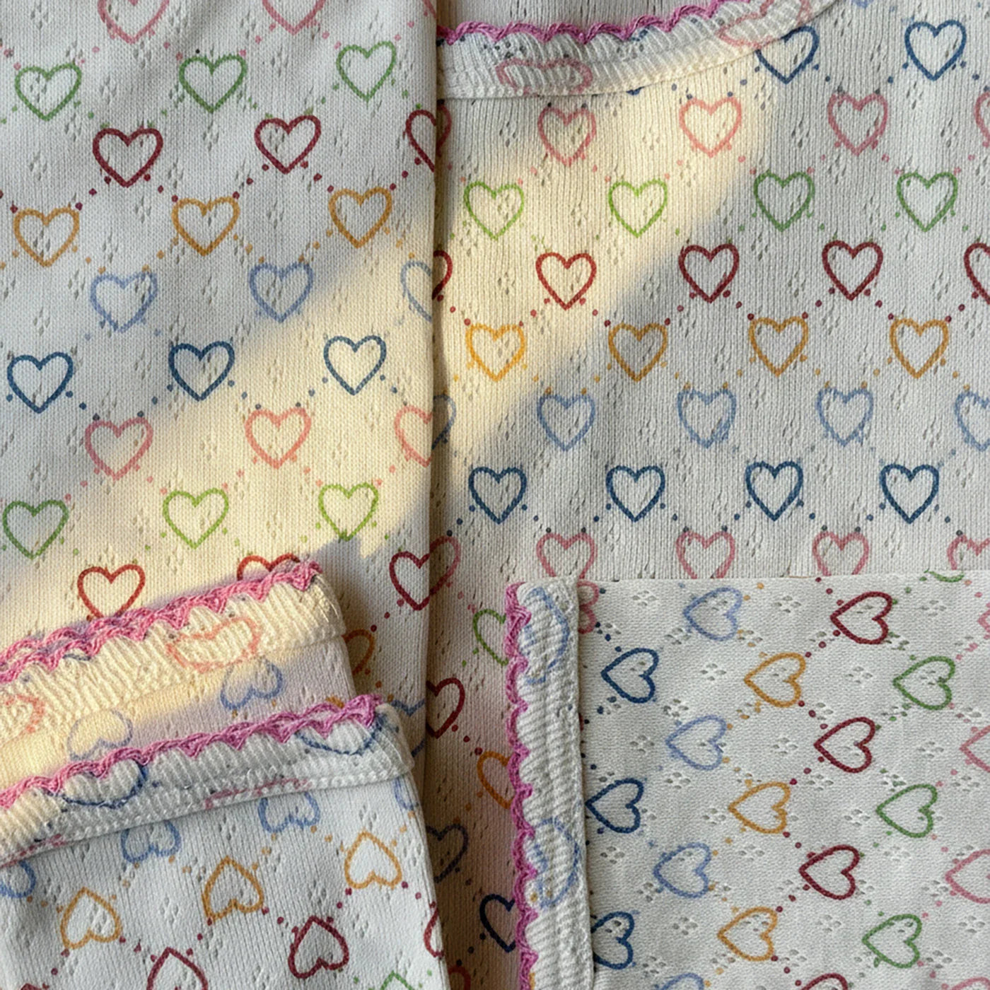 Pointelle hearts Legginsy