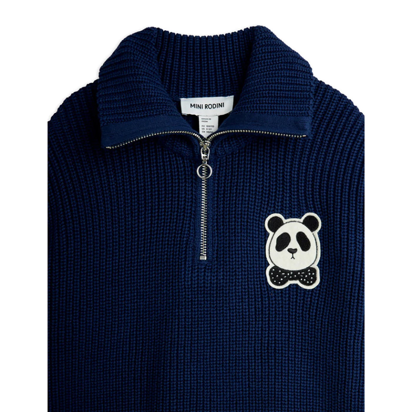 Panda patch sweter rozsuwany