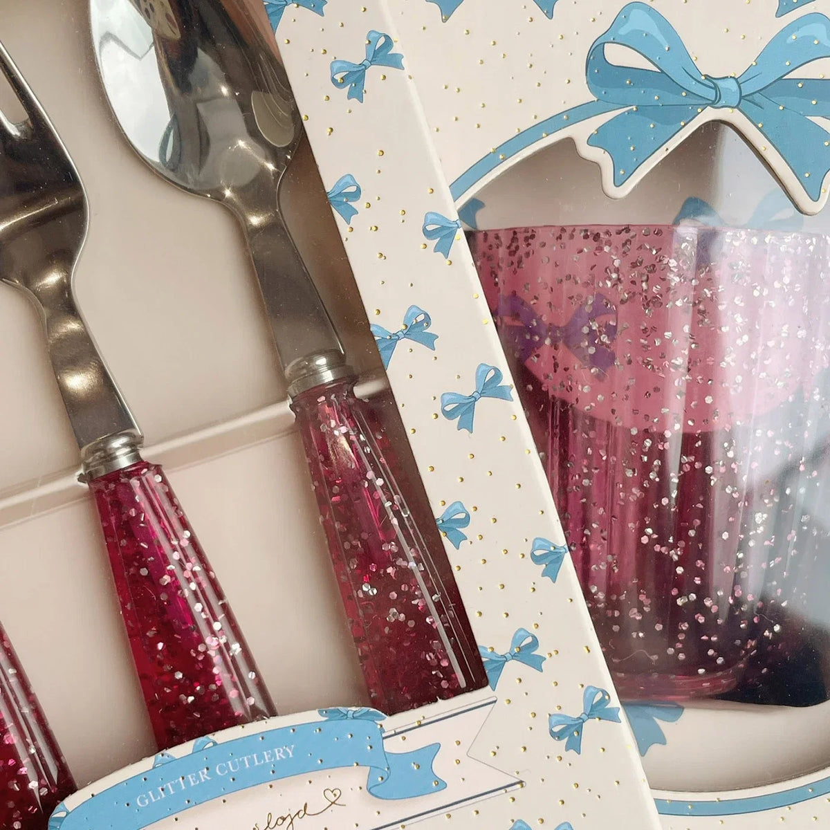 Glitter Sztućce