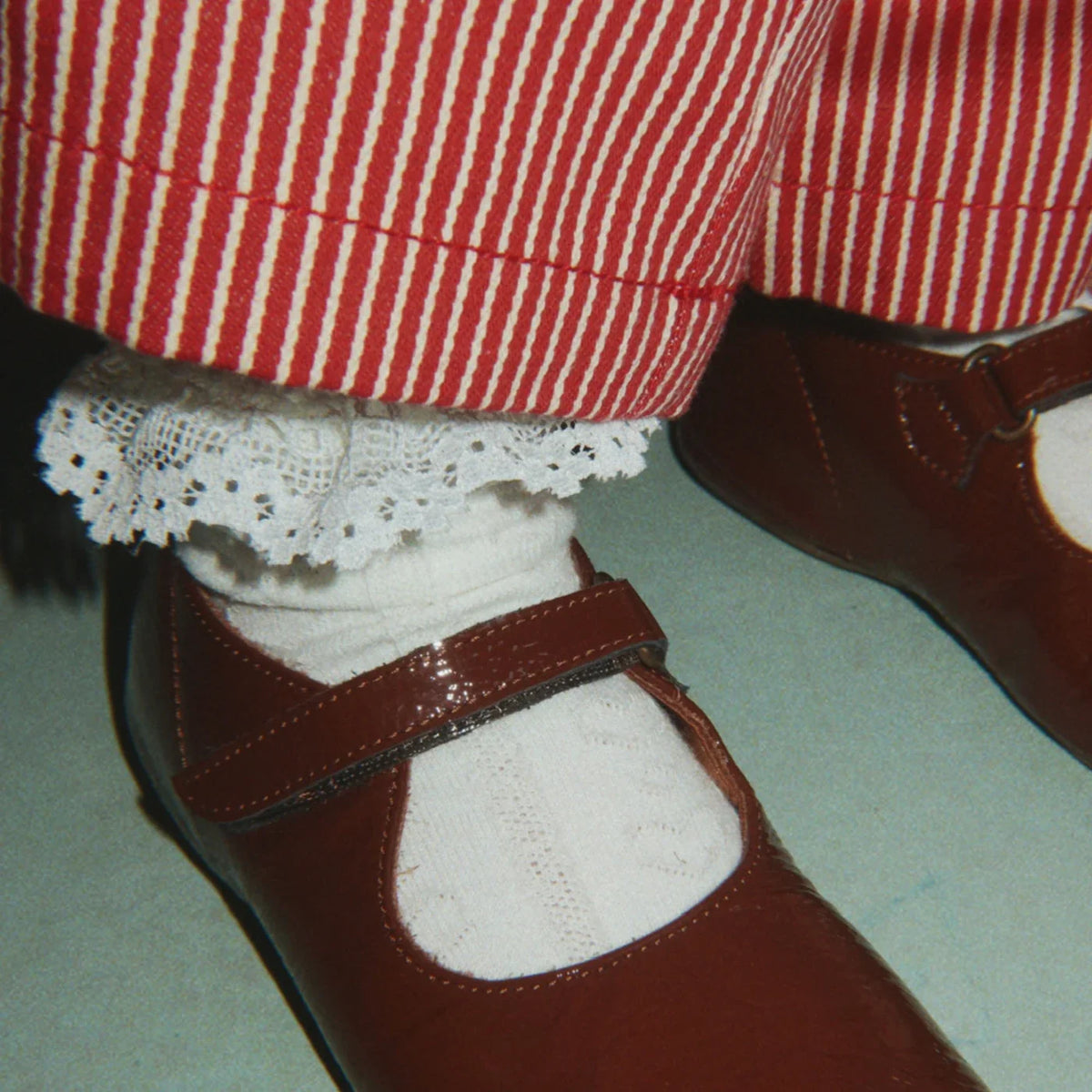 Pointelle frill Skarpetki