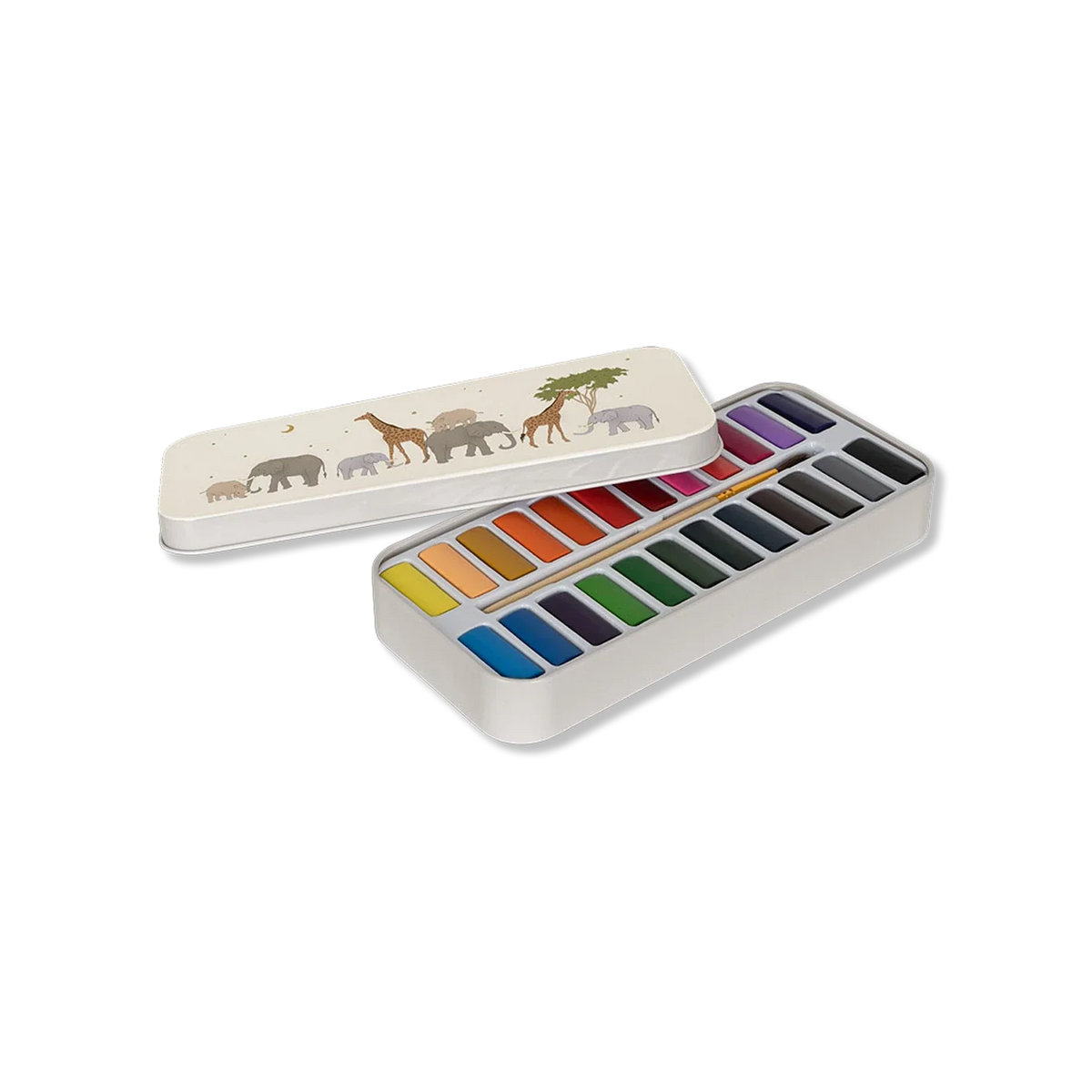 Water colors tin box Farby wodne